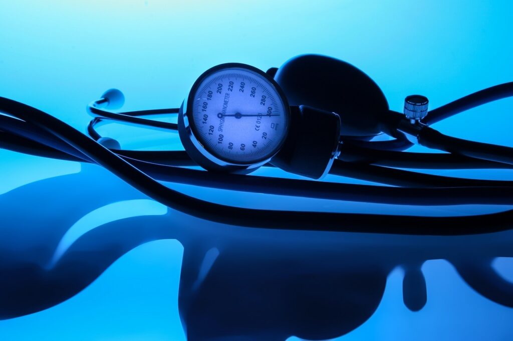 Stethoscope in cool blue